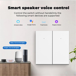 XZJ 2-Gang Smart Life Smart Switch WIFI Eu/UK Conectividad <span class=keywords><strong>PC</strong></span>/ABS Material Corriente máxima 16A Voltaje máximo 240V - Product Image 2