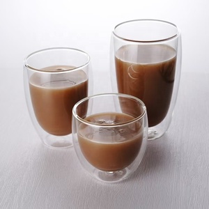 Tazze da <span class=keywords><strong>Caffè</strong></span> in <span class=keywords><strong>Vetro</strong></span> a Doppia Parete Resistenti al Calore a Forma di Uovo 80/150/250/350/450ml Fornite dalla Fabbrica - Product Image 5