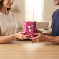 Meilleures ventes : Boîtes cadeaux en carton magnétique en acier trempé Rhino VVIP, Emballages UV Rose Pussycat