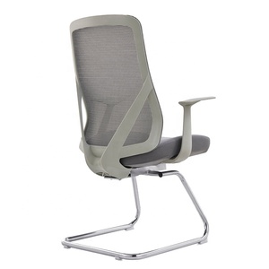 Silla de Oficina Ergonómica de Malla Avanzada con Patas Cromadas Fijas y Tapicería Reemplazable, Silla para Invitados y Personal de Oficina para Sala de Conferencias - Product Image 2