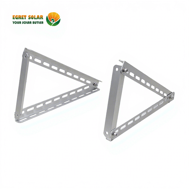 Solar 0°-60° Degree Adjust  Aluminum Tripod Structure Triangle Rack Mounting Wall Hanging Power System