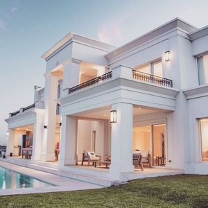 Casas prefabricadas de lujo de <span class=keywords><strong>3</strong></span> plantas 500 m² gran <span class=keywords><strong>mansión</strong></span> con bonita oficina en casa - Product Image 1