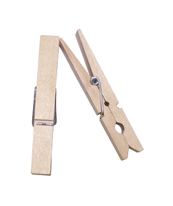 Cintres et épingles à linge multifonctionnels en <span class=keywords><strong>bois</strong></span> de bouleau écologiques pour vêtements, design moderne adapté aux enfants, pour loisirs créatifs DIY - Product Image 2