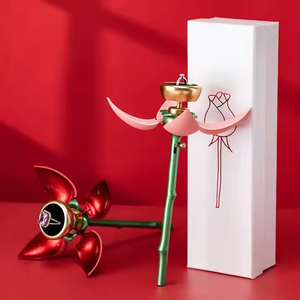 Boîte d'emballage de bijoux créative pour hommes et femmes, haut de gamme, luxe léger, bouquet de roses, bague, collier, Saint-Valentin chinoise - Product Image 2