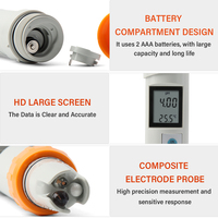 Testeur PH numérique PH-200 étanche IP67 avec fonction d'étalonnage automatique, testeur de qualité de l'eau