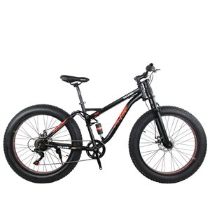 Bicicleta de Nieve <span class=keywords><strong>Lan</strong></span> Ling con Suspensión Trasera Doble, Frenos de Disco, para Hombres Adultos y Estudiantes, Todoterreno, de Velocidad Variable, en Acero de Alto Carbono - Product Image 1