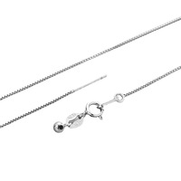 Collier de chaîne de câble fin S925 chaîne en argent Sterling perle réglable boîte universelle chaîne colliers bijoux à bricoler soi-même accessoire