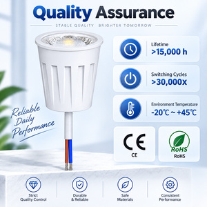 โมดูลไฟสปอตไลท์ LED 7W ปรับความสว่างได้ แสงวอร์มไวท์ แบบฝังเพดาน 230V ใช้แทนหลอด GU10 MR16 - Product Image 1