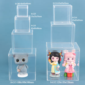 SUNSHING Transparent Acrylic Bonbonniere Box Square Wedding Gift Favor Boxes Mini Candy Container Clear Sweets Candle Cube Box - Product Image 1