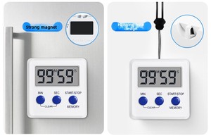 Nâng cấp điện tử kỹ thuật số nhà bếp hẹn giờ lớn <span class=keywords><strong>LED</strong></span> hiển thị 99 giờ báo động lớn pin Powered Tabletop sử dụng ngoài trời nấu ăn - Product Image 5