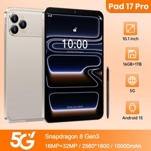 Nouvelle Tablette 2026 17 Pro Android 15 5G Double SIM GSM Écran Capacitif GPS 16MP+32MP Wi-Fi 4GB Divertissement - Product Image 3