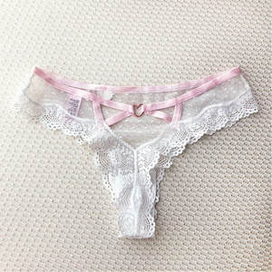 Europe <strong>and</strong> American Style Lace Mesh Temptation Ladies Underwear Low-Waist Hollow Out Thongs Female <strong>G</strong>-<strong>String</strong> Women's Thong Pantie - Product Image 4