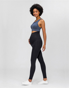 Pantalon de Yoga de maternité taille Super haute, personnalisé, Sexy, sans crochet, pour femmes enceintes, vêtements de <span class=keywords><strong>Fitness</strong></span> et de Yoga, - Product Image 6