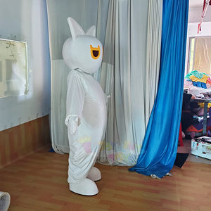 Nuevo producto transfronterizo, adorable disfraz de Mascota de peluche de gato blanco, suave y acogedor, Ideal <span class=keywords><strong>para</strong></span> marketing de marca y fiestas - Product Image 2