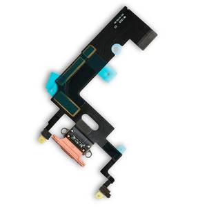 Cable flexible con conector de carga Lightning y micrófono para iPhone Xr Coral - Product Image 1