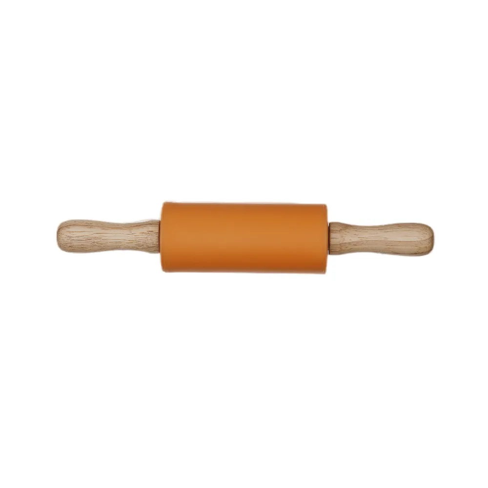 Kitchen 3 Sizes Non-Stick Roller Fondant Wooden Handle Pastry Baking Tool Dumpling Cake Bakeware Silicone Rolling Pin