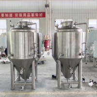 Cuve de fermentation conique de 100 L avec enveloppe à fossettes, fermentateur en acier inoxydable SUS 304, équipement de brasserie artisanale pour brasserie à domicile