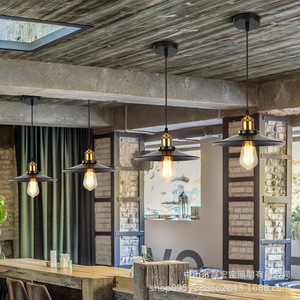 Industrial Pendant <b>Light</b> Black Metal E26 Single Head <b>Loft</b> Style For Home Kitchen Bar Restaurant - Product Image 2