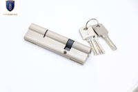 Cylindre de serrure de porte double ouverture en nickel cuivre zinc de haute qualité avec clés pour kit de serrure de porte et accessoires de quincaillerie – Vente en gros