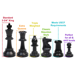 Prezzo scontato pesante <span class=keywords><strong>scacchi</strong></span> set 9.7cm 3.75 pollici re PS pezzi per tornei di <span class=keywords><strong>scacchi</strong></span> - Product Image 6
