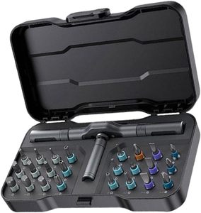 Juego de Destornilladores de Trinquete Multifuncional Profesional 24 en 1 con Mango en T, Puntas S2 con Punta Magnética para Reparaciones Domésticas y Bricolaje - Product Image 4