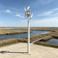 Éolienne à axe vertical R&X 1 kW, 3 kW, 5 kW avec sortie 48 V/96 V/220 V/380 V et fréquence 50/60 Hz pour utilisation sur toiture