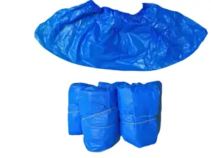 Einweg-rutsch feste CPE-Übers chuhe aus Kunststoff Verdickte wasserdichte Schuh überzüge