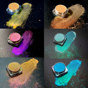 Venta al por Mayor de Polvo de Pigmento Camaleón Personalizado OEM, Sombra de Ojos Aurora Neón Multichrome, Maquillaje Brillante de Marca Privada - Product Image 5