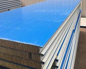 Panneau <span class=keywords><strong>de</strong></span> toit mural préfabriqué en acier <span class=keywords><strong>l</strong></span>éger Panneau sandwich ignifuge à <span class=keywords><strong>isolation</strong></span> <span class=keywords><strong>thermique</strong></span> avec noyau en PU Avantage PIR pour ateliers - Product Image 6