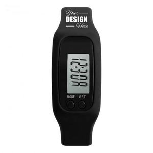 Montre connectée personnalisée en silicone avec podomètre pour la marche/la course, compteur de calories, compteur de pas, cadeau promotionnel d'entreprise pour tous - Product Image 1