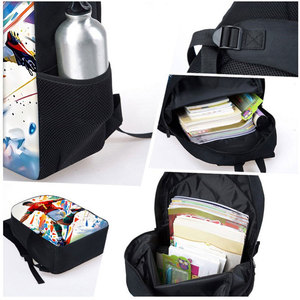 3 sac à dos zippé de grande capacité avec motif Football Star <span class=keywords><strong>CR7</strong></span> Garçons Filles Alléger le fardeau Fermeture à glissière Pratique pour les enfants - Product Image 2