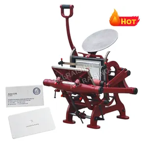 Wedding card relief letterpress printing machine art card making letterpress printer manual paper letterpress machine for sale