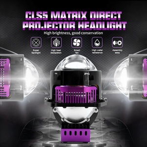 Kit <span class=keywords><strong>di</strong></span> Retrofit Canbus Personalizzabile con Proiettore <span class=keywords><strong>Bi</strong></span>-Led Super Luminoso da 160W e Lente da 3 Pollici per Fari <span class=keywords><strong>Auto</strong></span> <span class=keywords><strong>Bi</strong></span>-Led - Product Image 2