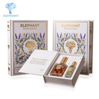 Scatola di Lusso per Profumo con Logo in Stampa Dorata, Confezione Personalizzata per Oli Essenziali, Stile Libro con Coperchio Magnetico