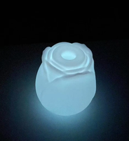 Leuchtende Rose Vibrator Klitorissauger Brustwarzenstimulator Glühende Rosenvibrator Frauen Sex Rosen Spielzeug