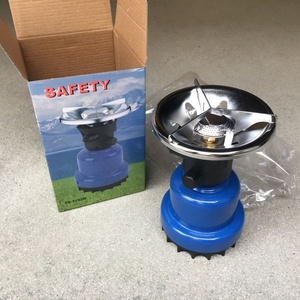 Réchaud à gaz portable à brûleur unique pour le camping, allumage automatique, <span class=keywords><strong>propane</strong></span>, cartouche de gaz 190, finition en chrome, certifié CE, toutes saisons - Product Image 1