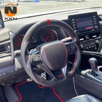 Volant sport de luxe en cuir et fibre de carbone pour Hilux Land Cruiser Dmax F150 Ranger Triton L200, volant personnalisé 4x4 forgé