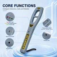 Detector de Metales Portátil de Alta Sensibilidad, Escáner de Seguridad con Alarma de Sonido y Vibración para Eventos e Inspección de Mezquitas