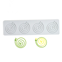 Silikon-Spitzenmatte Kuchendekorationswerkzeug AK Snail Tullie Kalte Desserts Backmatte Kreisförmige Schokoladenform LFM-517