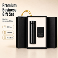 Ensemble Cadeau Publicitaire Personnalisé avec Logo pour Entreprise : Gourde et Batterie Externe pour Événements et Salons Professionnels