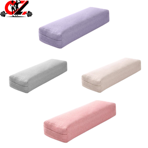 Hot Selling <b>Rectangular</b> Yoga Bolster Pillow Comfortable Cover for Restorative Yoga Hot Selling Yoga Bolsters & <b>Cushions</b> - Product Image 1