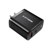 Chargeur mural universel pour téléphone portable certifié CE ROHS, prise EU, 18W QC3.0, port Type-C, charge rapide pour iPhone 17