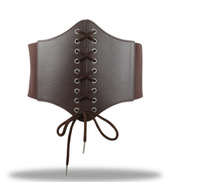 Ceinture à lacets de style européen et américain, ajustée, corset à bretelles, taille élastique, avec ceinture extérieure