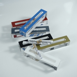 Custom Color Clear Acrylic Mezuzah Case <b>Display</b> <b>Rack</b> Lucite Mezuzah Scroll Protector for Judaica Religious Use - Product Image 2