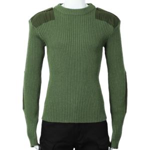 Chandails tactiques verts <span class=keywords><strong>de</strong></span> combat bon marché pour hommes, pull <span class=keywords><strong>de</strong></span> sécurité avec coudière et épaulettes - Product Image 1