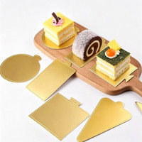 EUDR Vente en gros de plateaux ronds dorés miniatures personnalisés de qualité alimentaire jetables pour la décoration de gâteaux et les pochoirs