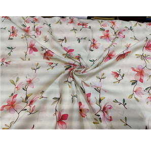 Multicolor Printed 100% <b>Polyester</b> Satin <b>Fabric</b> Soft Smooth Shiny for Girls DIY Sewing Crafts Wedding Dress Decoration - Product Image 1