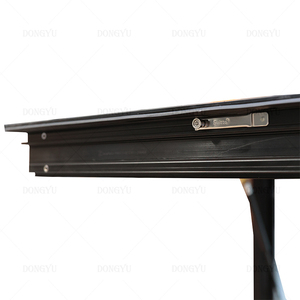 Fenêtre <span class=keywords><strong>coulissante</strong></span> en aluminium noire à double vitrage avec rupture de pont thermique Huricam Proop, dernier design de fenêtre <span class=keywords><strong>coulissante</strong></span> - Product Image 5