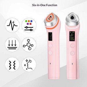 Appareil de beauté GRTS : Masseur facial à 5 couleurs de lumière, suivi automatique du <span class=keywords><strong>visage</strong></span>, batterie intégrée, fonction audio, lumières rouges/bleues - Product Image 3