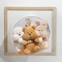 Adorables jouets en peluche animaux à grands visages : Canard, Lapin, Ours en peluche mignons, super doux, anti-stress, cadeaux de fête 14+